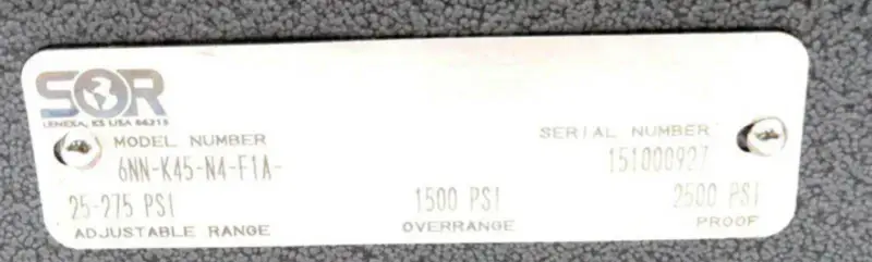 SOR 6NN-K45-N4-F1A