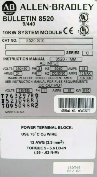 Allen-Bradley 8520-S10