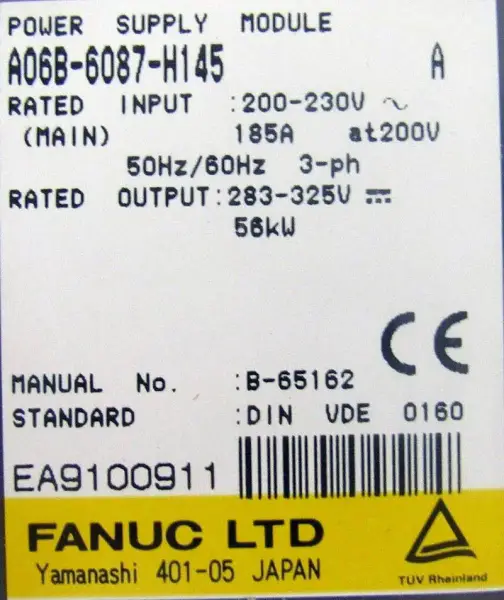 GE FANUC A06B-6087-H145