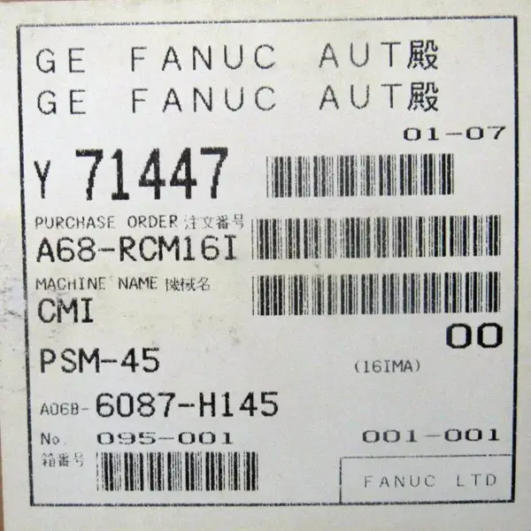 GE FANUC A06B-6087-H145