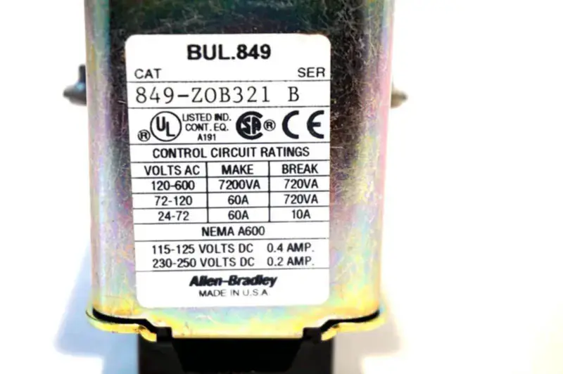 Allen-Bradley 849-ZOB321