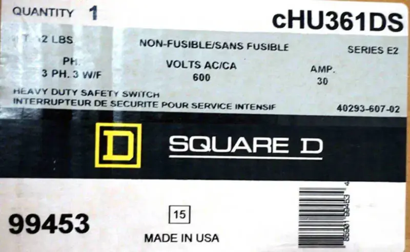 Square D CHU361DS