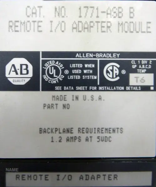 Allen-Bradley 1771-ASB