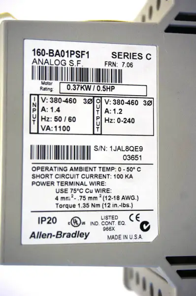 Allen-Bradley 160-BA01PSF1