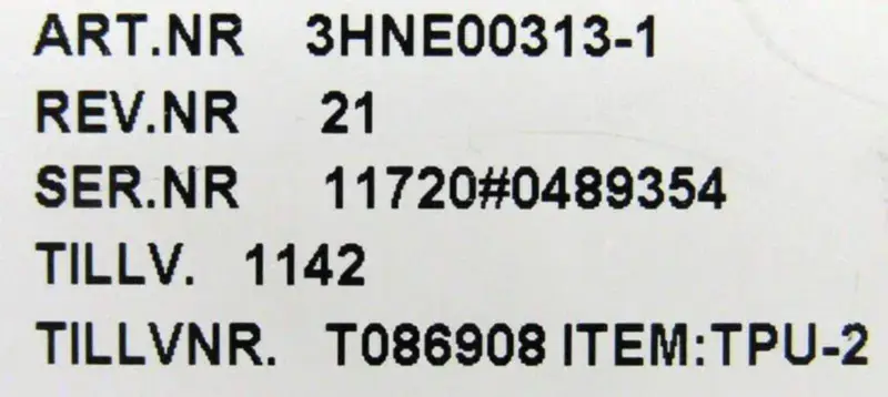 ABB 3HNE00313-1