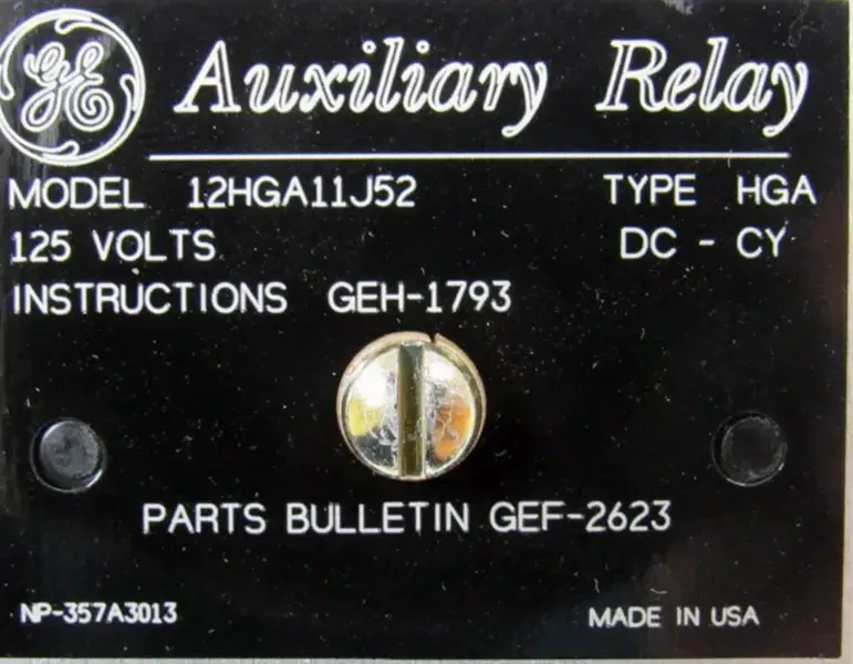 GENERAL ELECTRIC 12HGA11J52