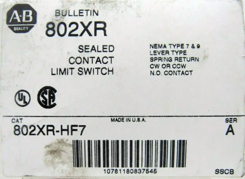 Allen-Bradley 802XR-HF7