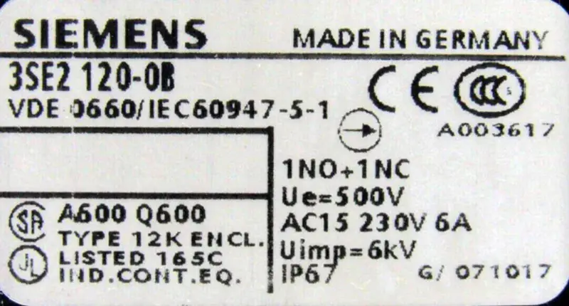 Siemens 3SE2-120-0B