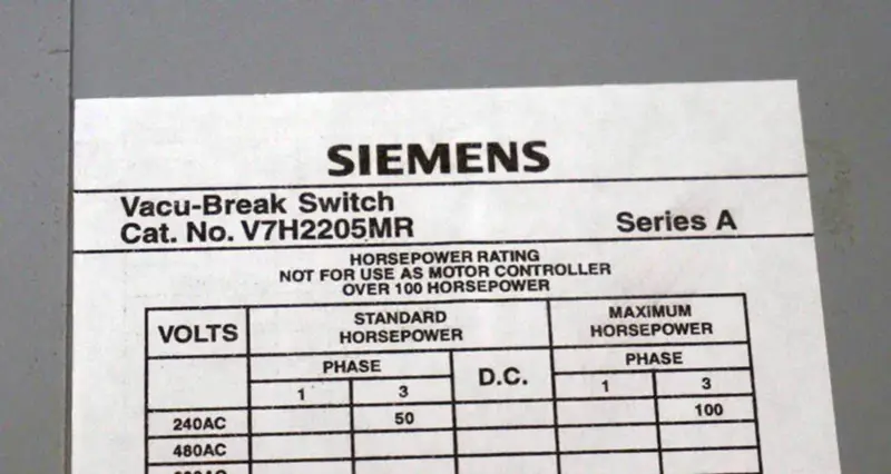Siemens V7H2205MR