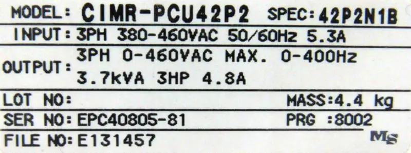 EMS CIMR-PCU42P2