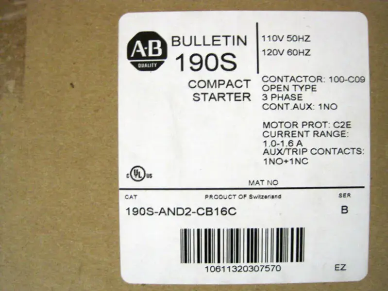 Allen-Bradley 190S-AND2-CB16C