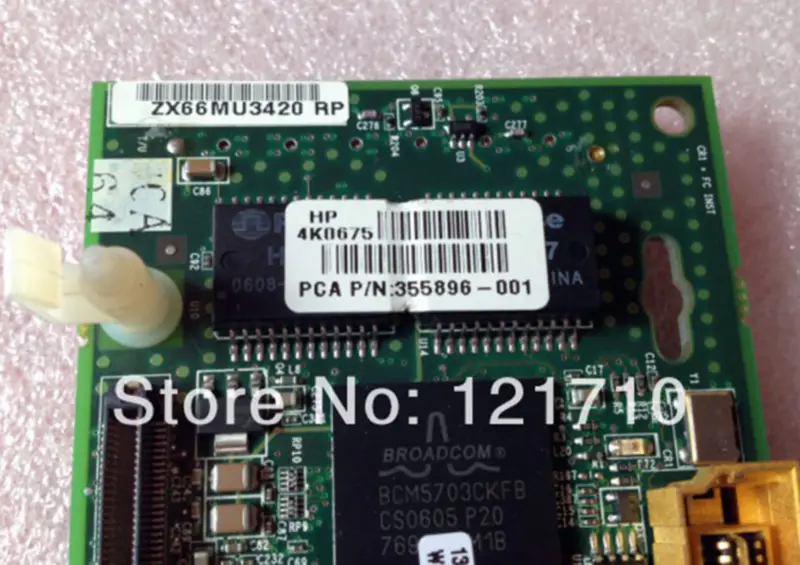 Síťová karta HP MEZZ CARD 355896-001 371704-001 PRO průmyslovou základní desku HP BL20PG3 Bladesystem