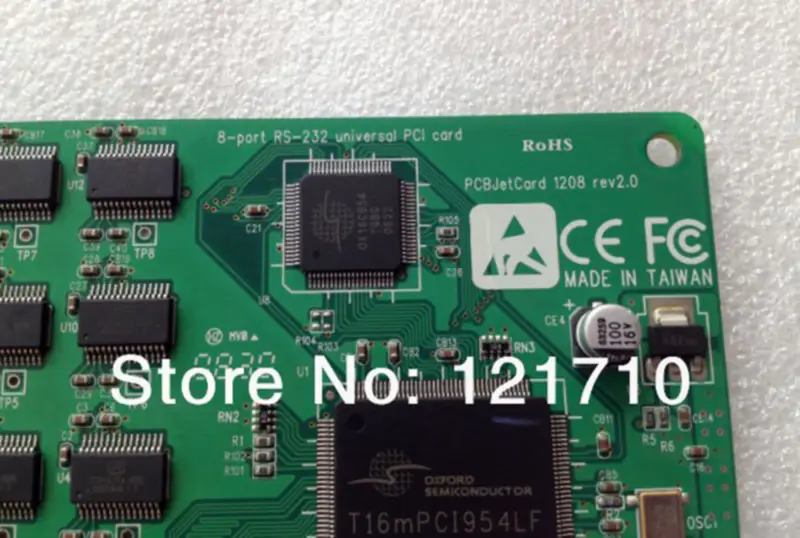 Korenix deska Korenix JetCard 1208 8portové RS-232 univerzální PCI rozhraní průmyslová základní deska