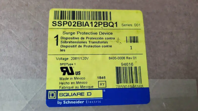 Schneider SSP02BIA12PBQ1 PŘEPĚŤOVÝ OCHRANNÝ PŘÍSTROJ