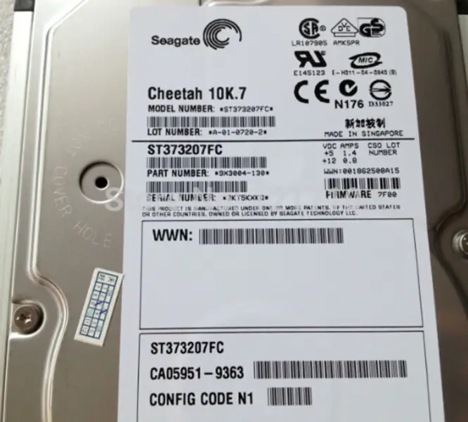 FC 73GB CA06800-E414 ST373207FC CA05951-9363 3,5 10K pro průmyslové základní desky fujisu eternus storages