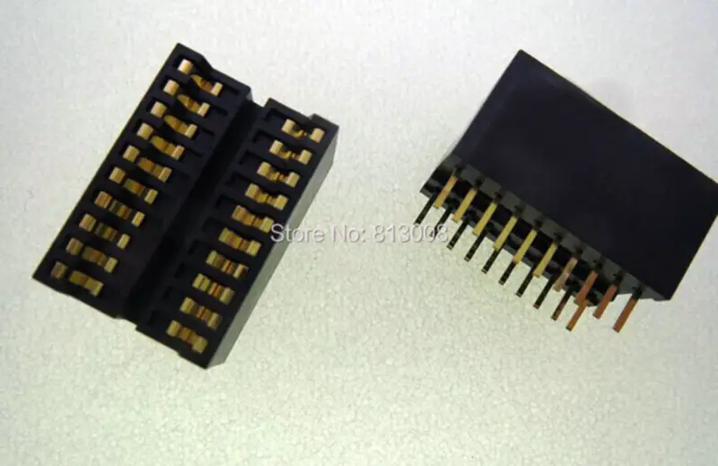 IC-179-2 dvouřadý 24Pin 1.778MM Burn-in Socket pozlacení IC