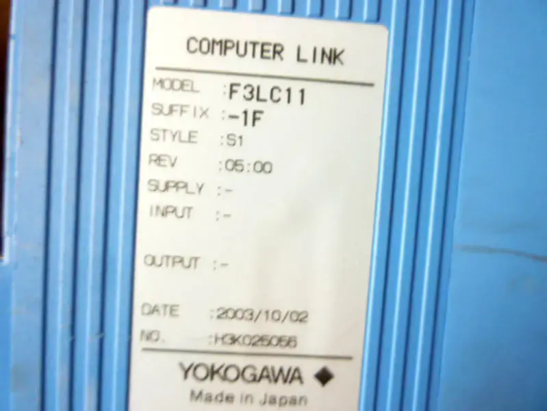 Yokogawa PLC F3LC11-1F