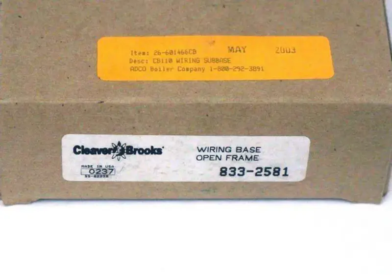 CLEAVER BROOKS 833-2581