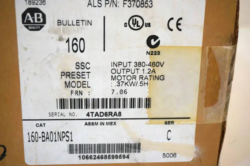 Allen-Bradley 160-BA01NPS1