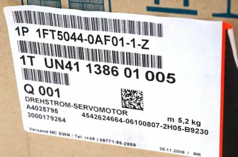 Siemens 1FT5044-0AF01-1-Z