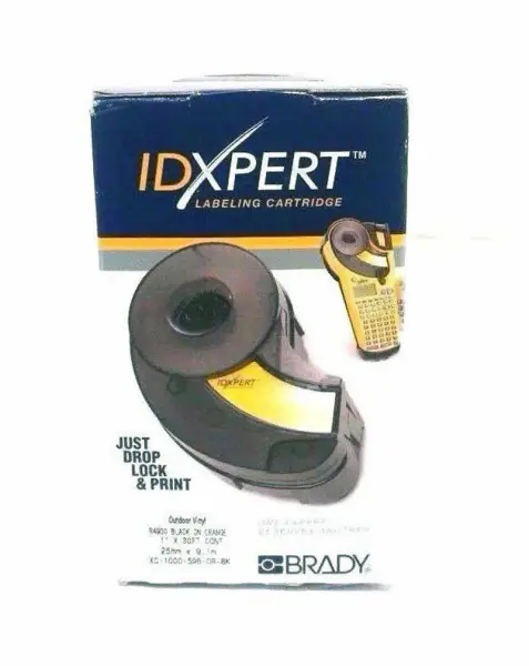 BRADY XC-1000-595-OR-BK