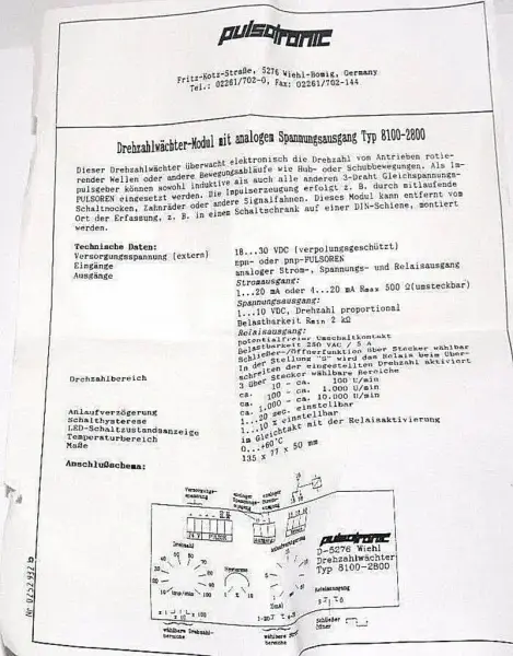 PULSOTRONIC 8100-2800