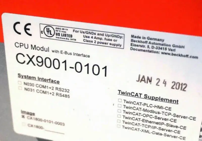Modul CPU BECKHOFF CX9001-0101