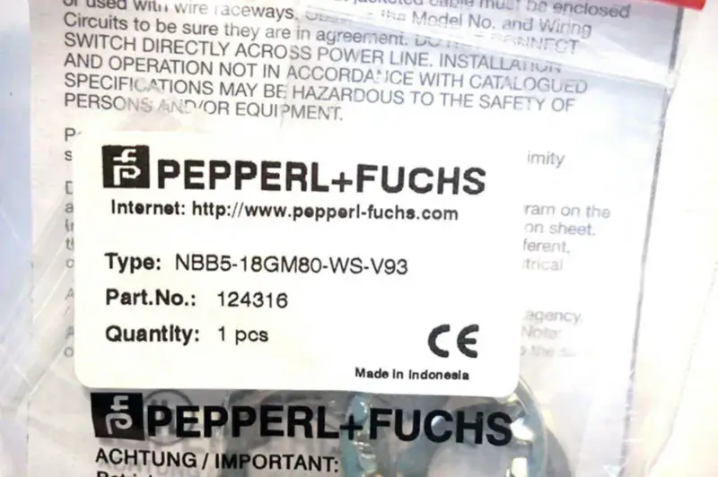 PEPPERL & FUCHS NBB5-18GM80-WS-V93