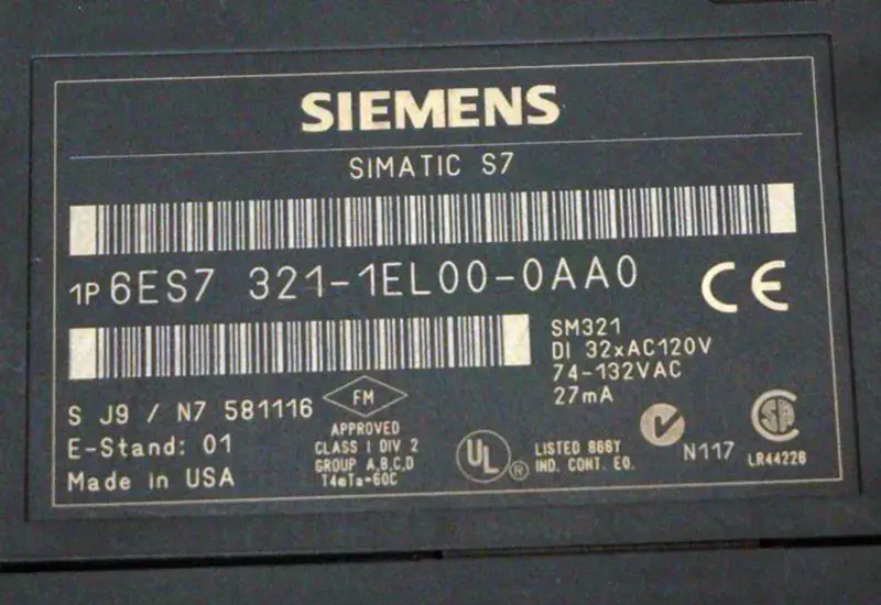 Siemens 6ES7-321-1EL00-0AA0