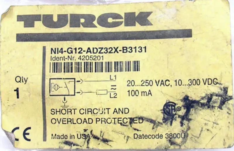 TURCK NI4-G12-ADZ32X-B3131