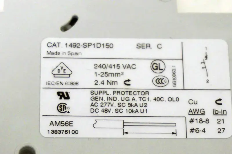 Allen-Bradley 1492-SP1D150