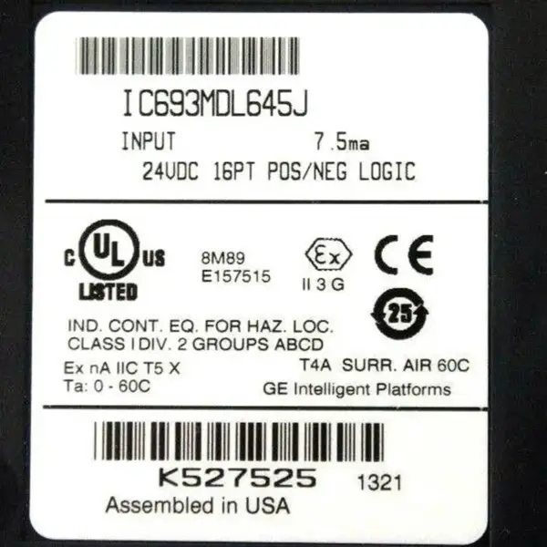GE FANUC IC693MDL645J