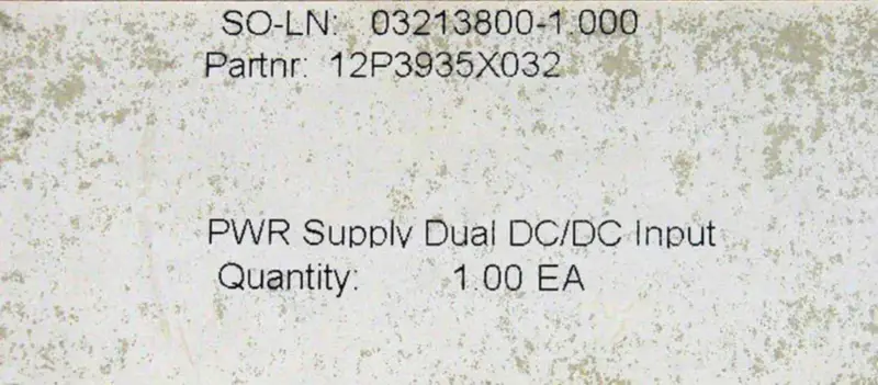 EMERSON DELTA V 12P3935X032