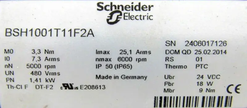 SCHNEIDER ELECTRIC BSH1001T11F2A