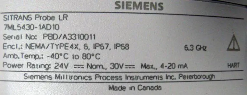 Siemens 7ML5430-1AD10
