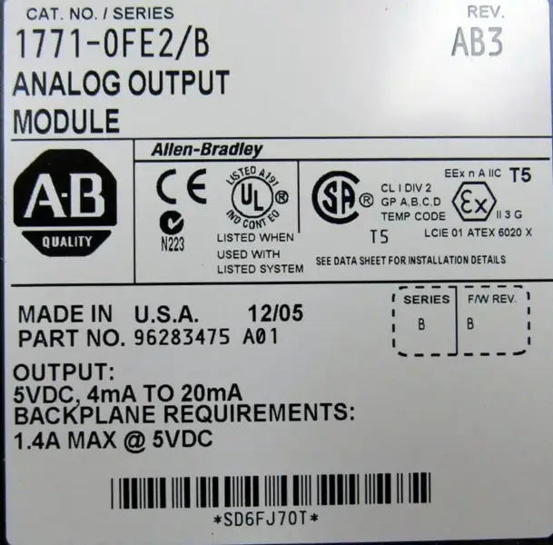 Allen-Bradley 1771-0FE2