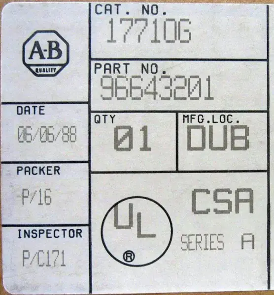 Allen-Bradley 1771-0G