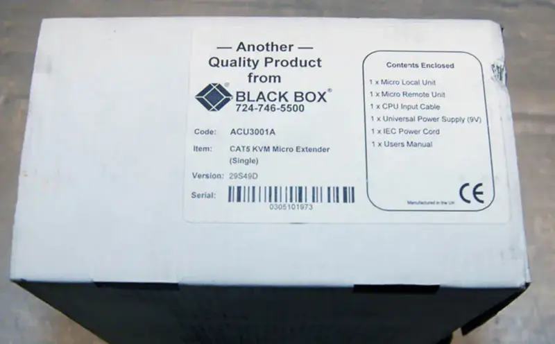 BLACK BOX CORP ACU3001A
