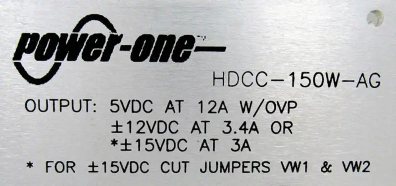 POWER ONE HDCC-150W-AG