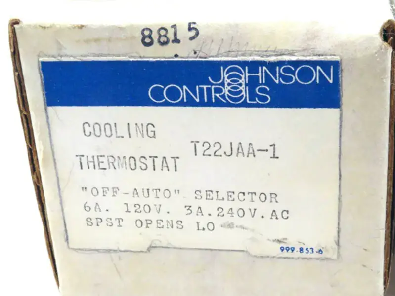 JOHNSON CONTROLS T22JAA-1
