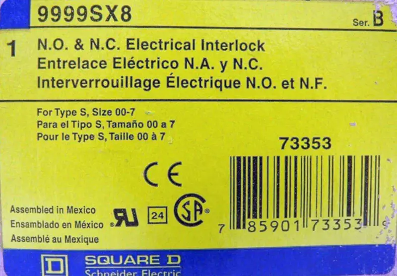 SQUARE D 9999SX8