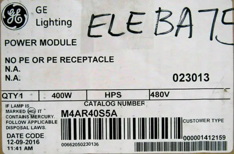 GENERAL ELECTRIC M4AR40S5A
