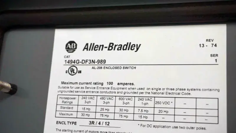 Allen-Bradley 1494G-DF3N-989