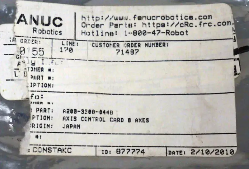 FANUC A20B-3300-0448/08B
