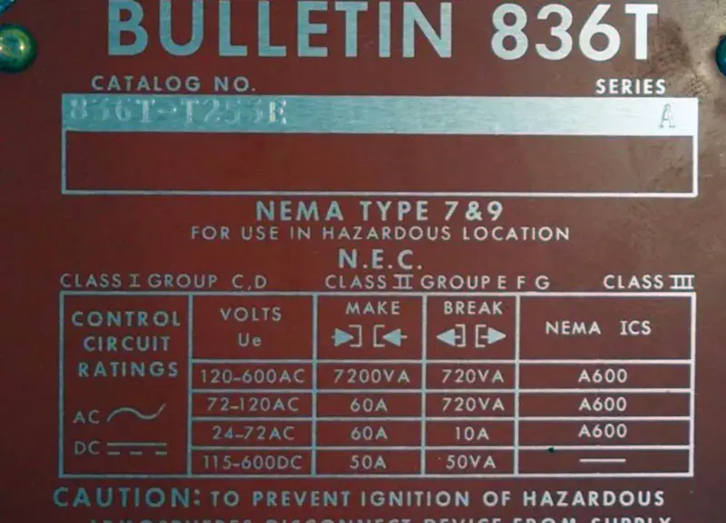 Allen-Bradley 836T-T253E