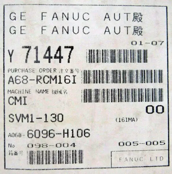 FANUC A06B-6096-H106