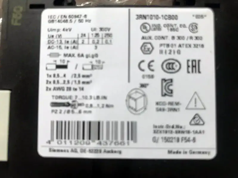 Siemens 3RN1010-1CB00
