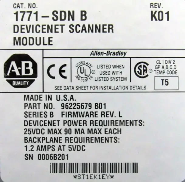 Allen-Bradley 1771-SDN