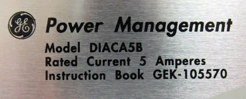 GENERAL ELECTRIC DIACA5B
