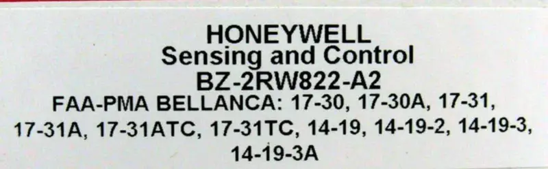 HONEYWELL BZ-2RW822-A2